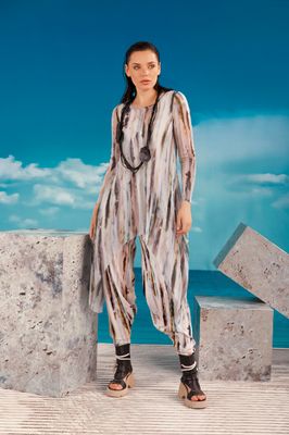 Kozan: Mandy Tunic Top In Marble