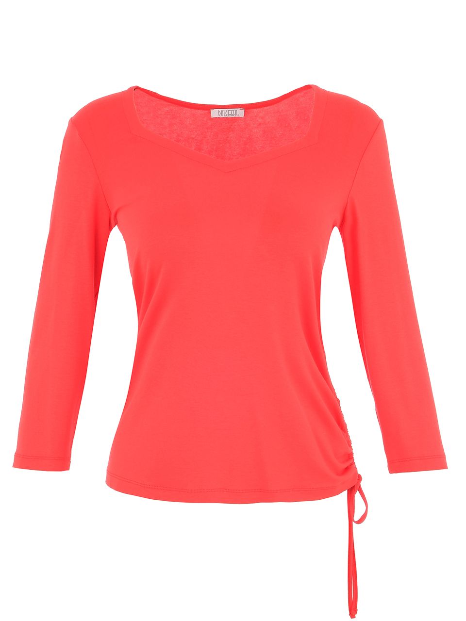 Dolcezza By Wild Curves: Ruched Side Tie Top (25253)