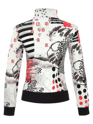 Dolcezza By Wild Curves: Coral Shards Art Zip Jacket (25756)