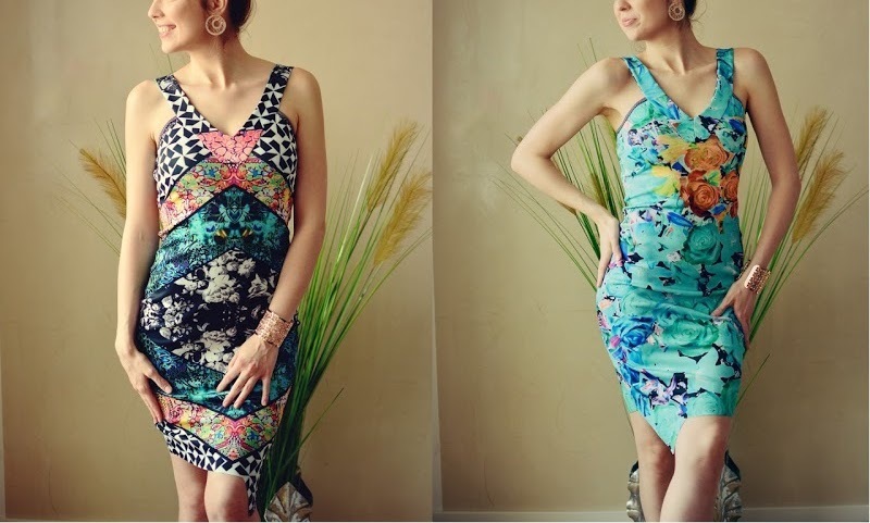 Eroke Italy: Orange Rose Asymmetrical Sheath Dress SOLD OUT