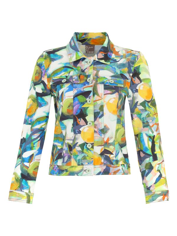 Dolcezza By Wild Curves: Orangerie 4 Soft Denim Art Jacket Dolcezza By Wild Curves: Orangerie 4 Soft Denim Art Jacket