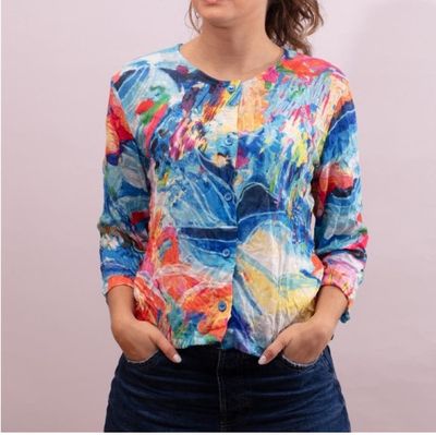 Maloka: Isle Of Beauty Art Cardigan