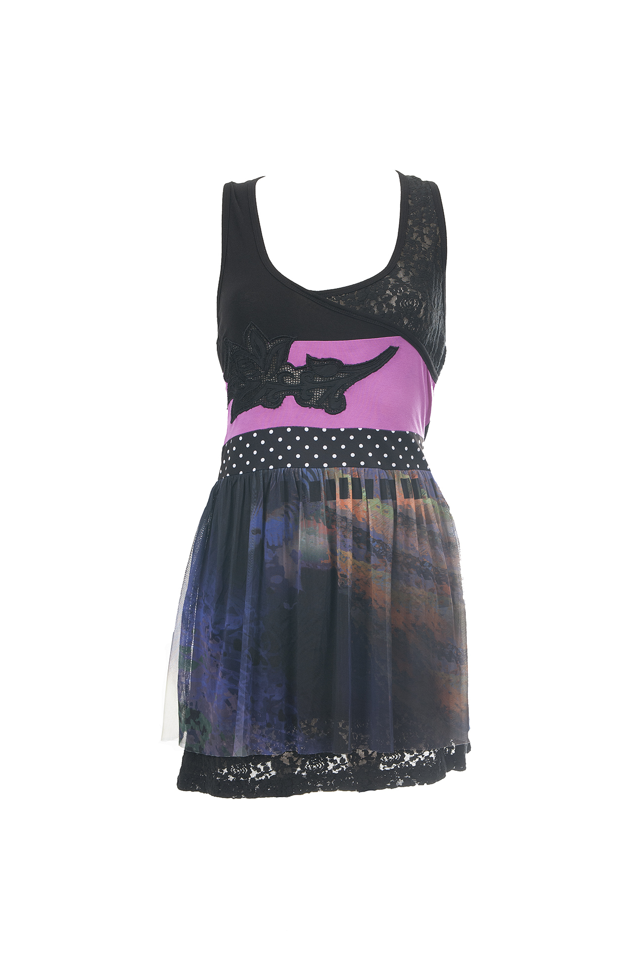 Les Fees Du Vent Couture: Midnight Orchid Tunic LFDV_ 888003_N