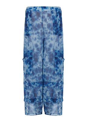 Kozan By Wild Curves: Mello Mesh Pant In Riviera (SP-3763)
