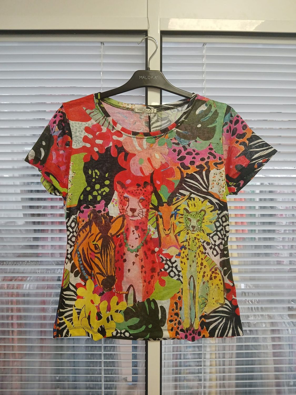 Maloka: Pink Panther Jungle Tricot Art Top