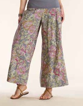Luna Luz: Floral Overdye Palazzo Pant SOLD OUT