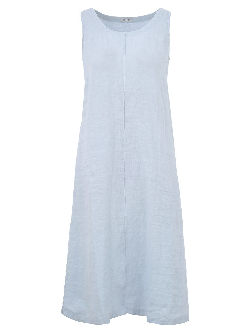 Dolcezza By Wild Curves: Indigo Melody Linen Dress In Sky (25234)