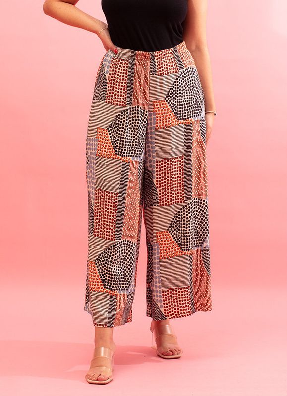 G!oze: Mosaic Wide Leg Pants