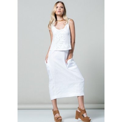Maloka: Fiji Leaf Bodice Midi Linen Sundress (Many Colors!) Maloka: Fiji Leaf Bodice Midi Linen Sundress (Many Colors!)