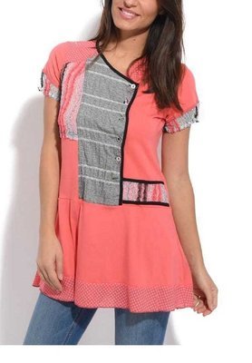 S'Quise Paris: Confetti Color Block Tunic S'Quise Paris: Confetti Color Block Tunic