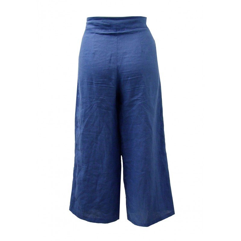 » Maloka: Blooming Buttons Wide Cropped Linen Pant SOLD OUT | Pants ...