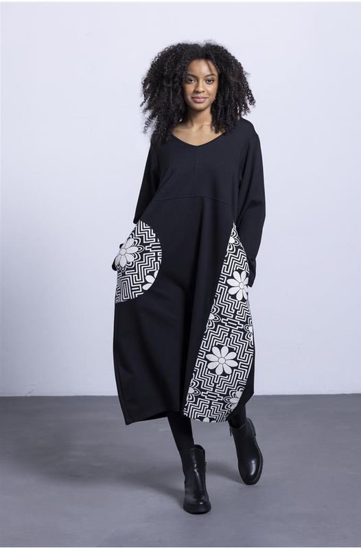 G!oze: Flower Maze Jacquard Dress