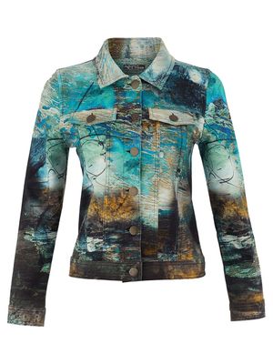 Dolcezza By Wild Curves: Life&#39;s Too Short Soft Denim Art Jacket