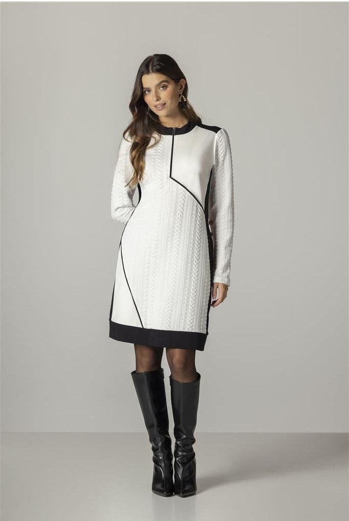 Maloka: Two-Tone Quilted Dress
