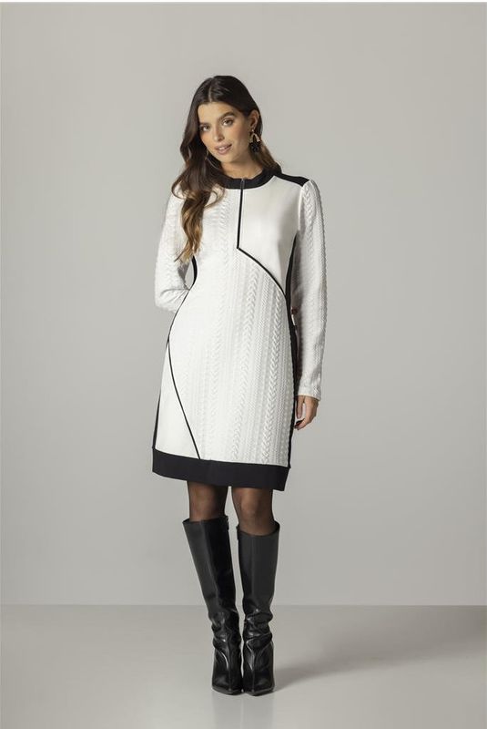 Maloka: Two-Tone Quilted Dress