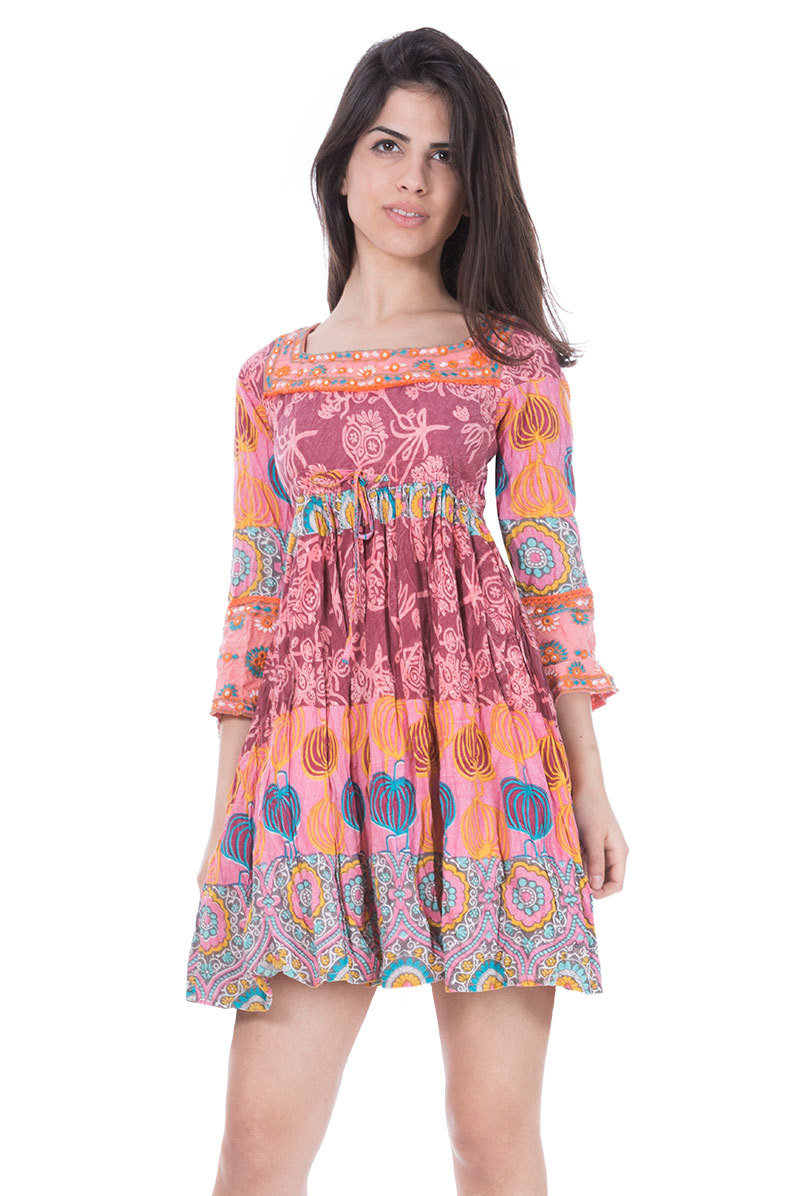 Savage Culture: Purple Lotus Cotton Sundress Ruth