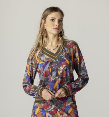 Maloka: Autumn Petals Knit Top