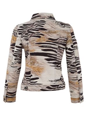 Dolcezza By Wild Curves: Unbalanced Soft Denim Art Jacket (75689)