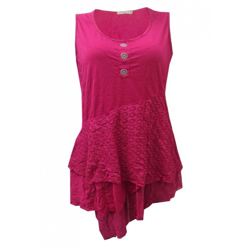 Maloka: Cotton Crinkled Asymmetrical Tunic SOLD OUT