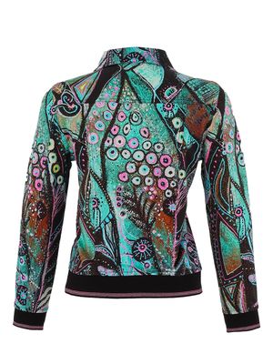 Dolcezza By Wild Curves: Enchanted Island Art Zip Jacket (75729) Back
