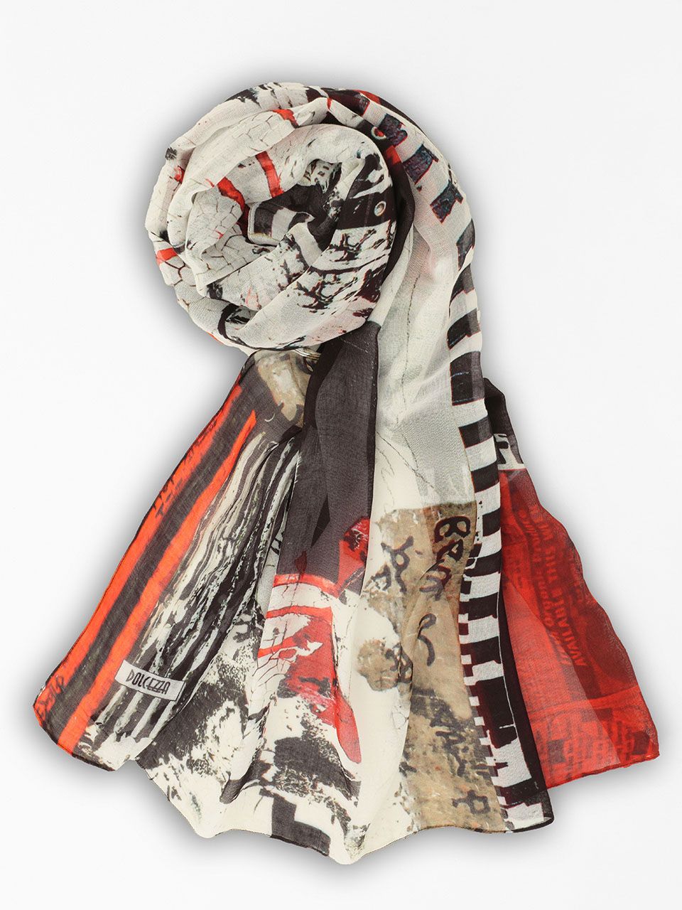Dolcezza By Wild Curves: Bookworm Art Scarf (75904) Front