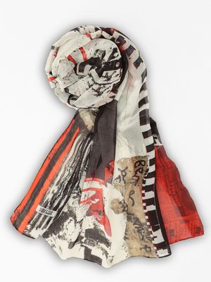 Dolcezza By Wild Curves: Bookworm Art Scarf (75904) Front