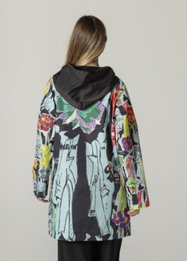 Maloka: Flower Art Show Raincoat Back