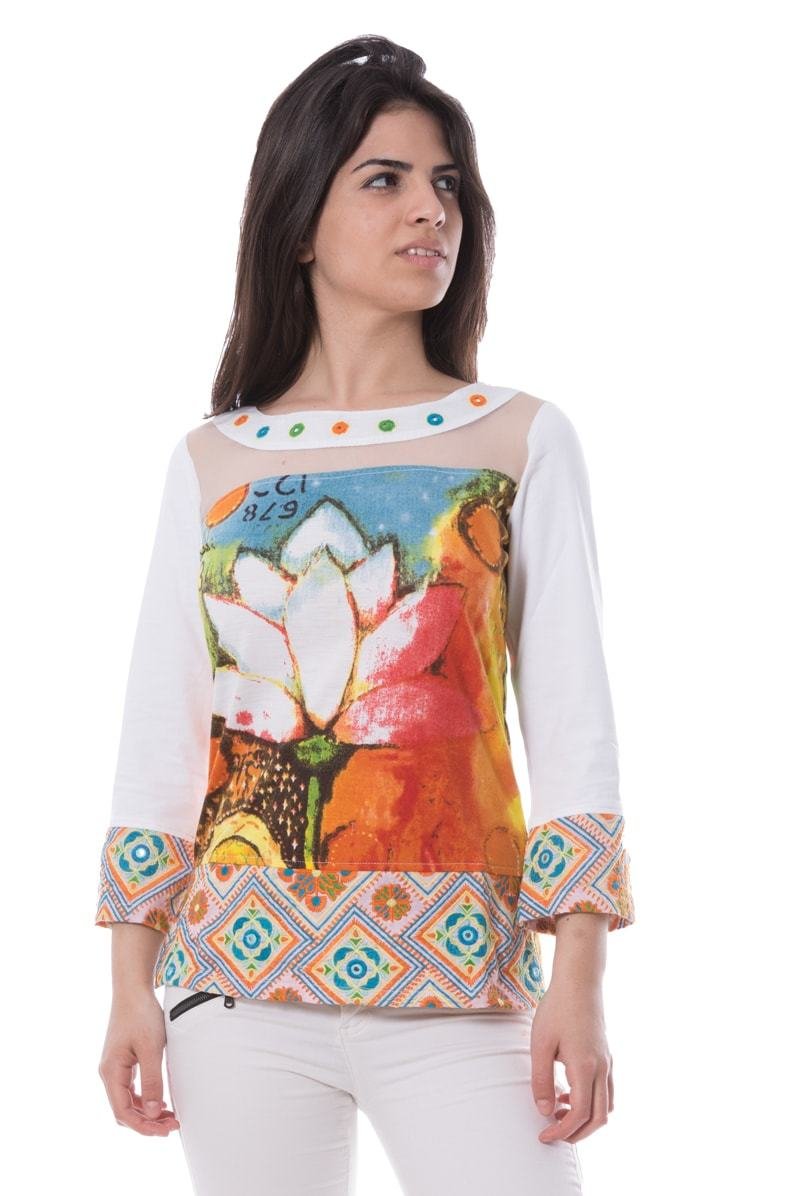 Savage Culture: Brushed Pink Lotus Arabesque Tunic