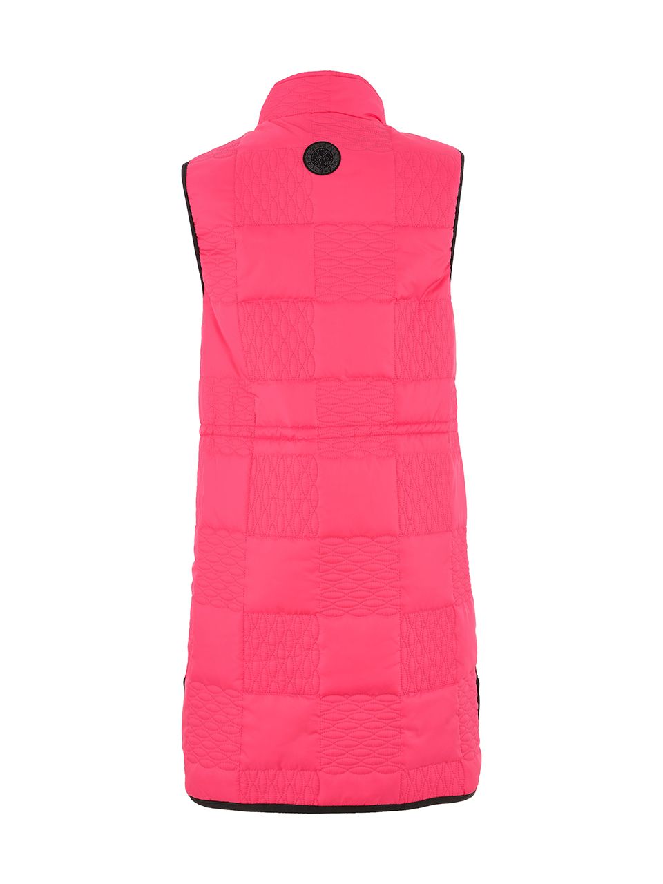 Dolcezza By Wild Curves: Quilted Square Weaves Long Vest In