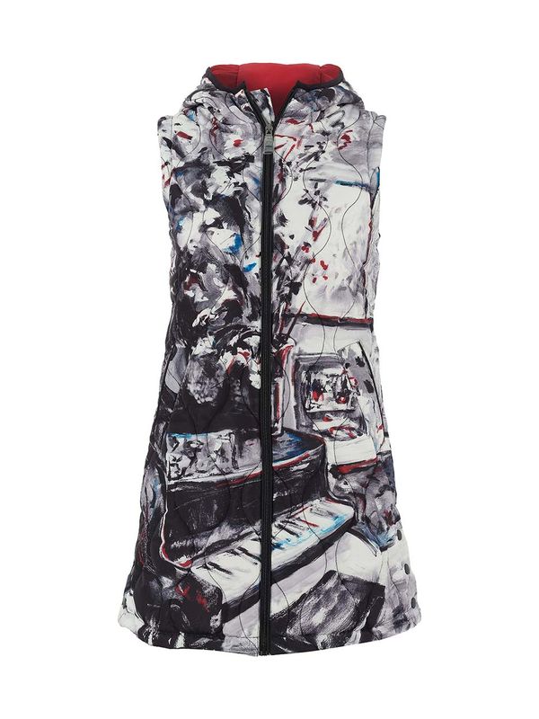 Dolcezza By Wild Curves: Piano Blues III Long Art Vest Front 