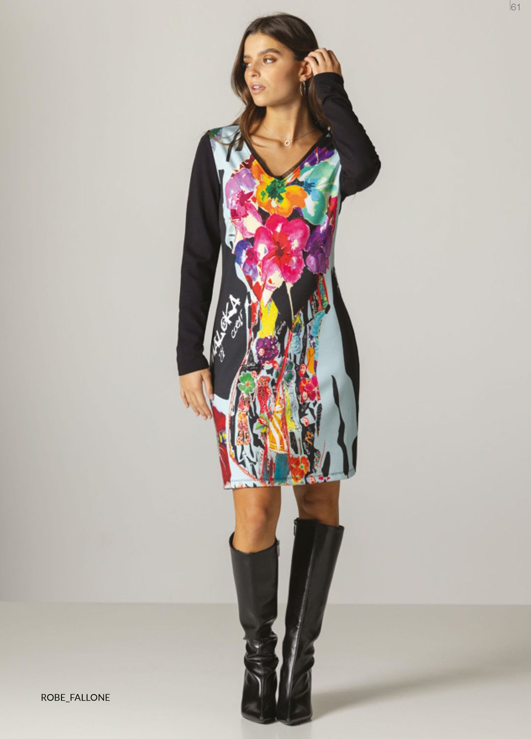Maloka: Flower Art Show Contrast Dress Front
