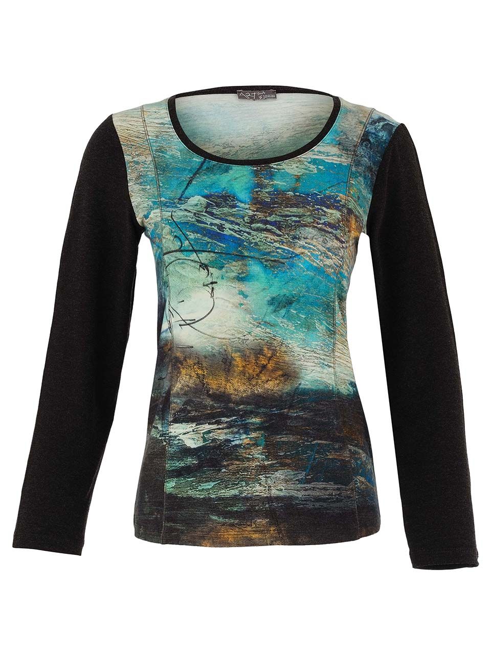 Dolcezza By Wild Curves: Life's Too Short Soft Denim Art Jacket (75600) Front