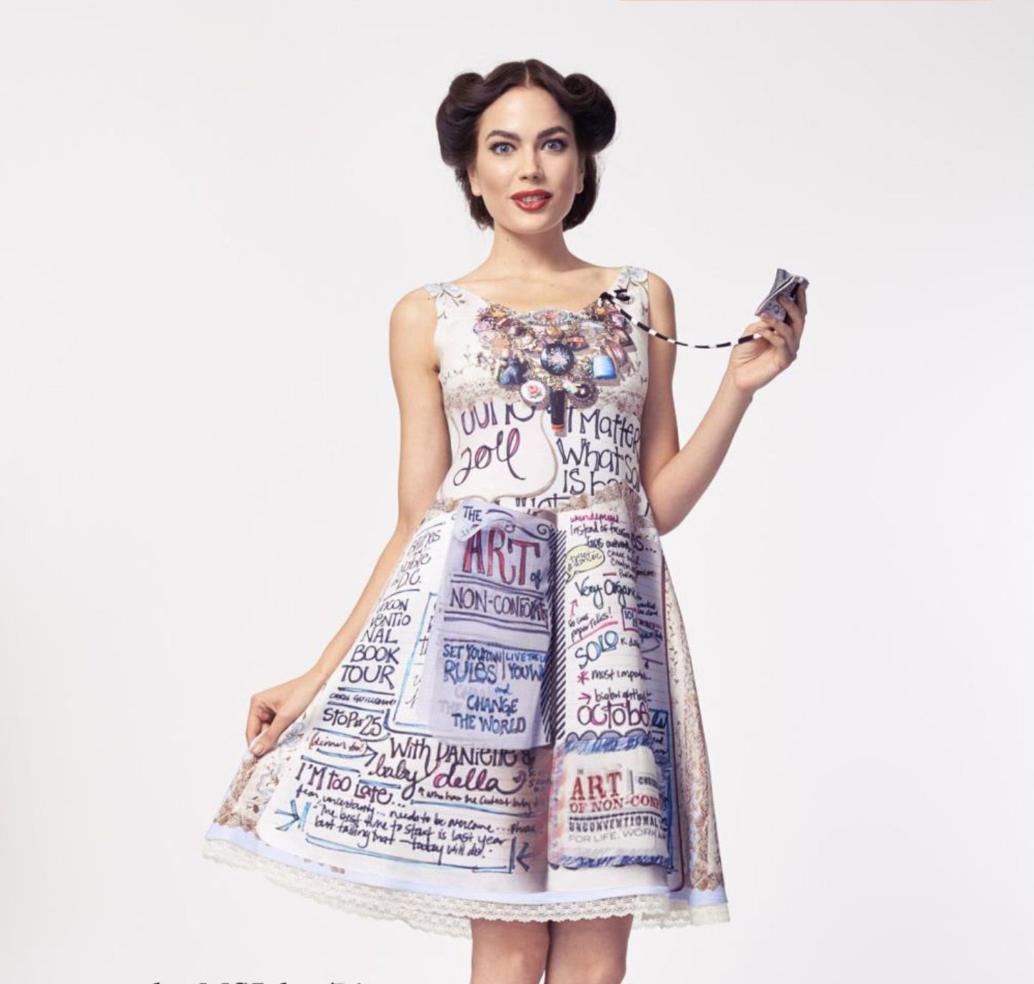 IPNG: Unruly Sketch Artist Della Fit &amp; Flare Dress SOLD OUT