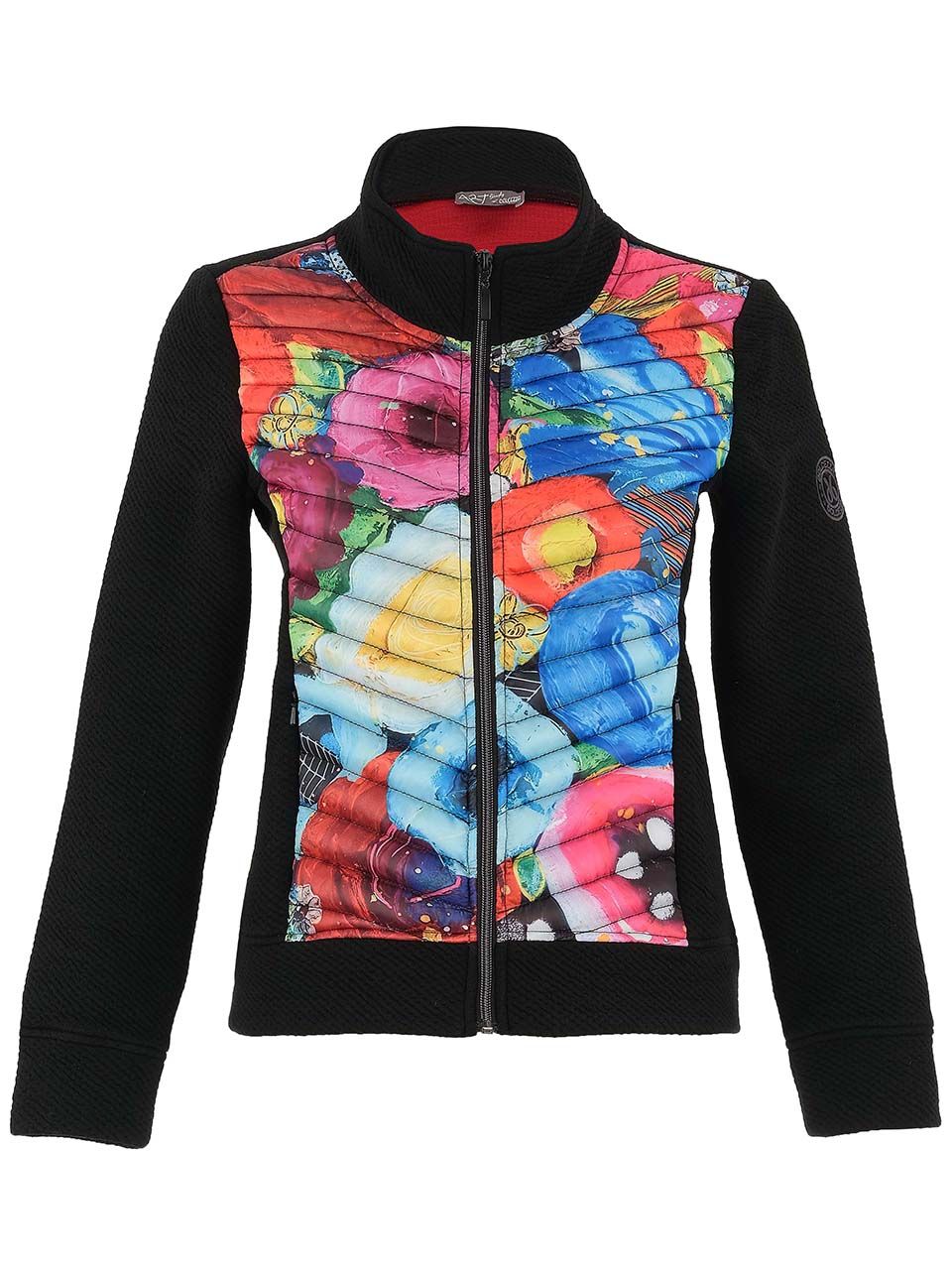 Dolcezza By Wild Curves: I Believe In Angels Art Zip Jacket Front
