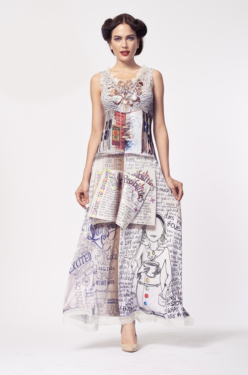 IPNG: Unruly Sketch Artist Della Fit & Flare Bejeweled Gown SOLD OUT