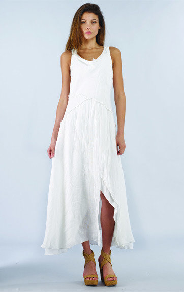 Luna Luz: Linen Gauze Tiered Maxi Dress SOLD OUT
