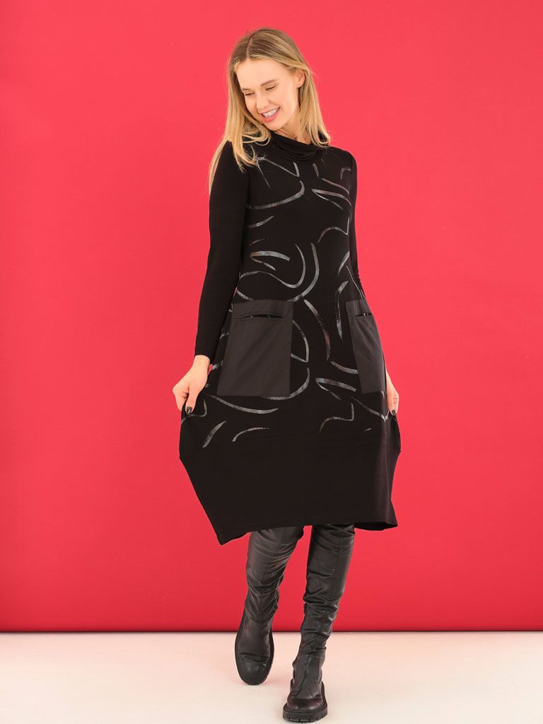 Dolcezza By Wild Curves: Dancing In The Dark Dress in Plus Sizes Front