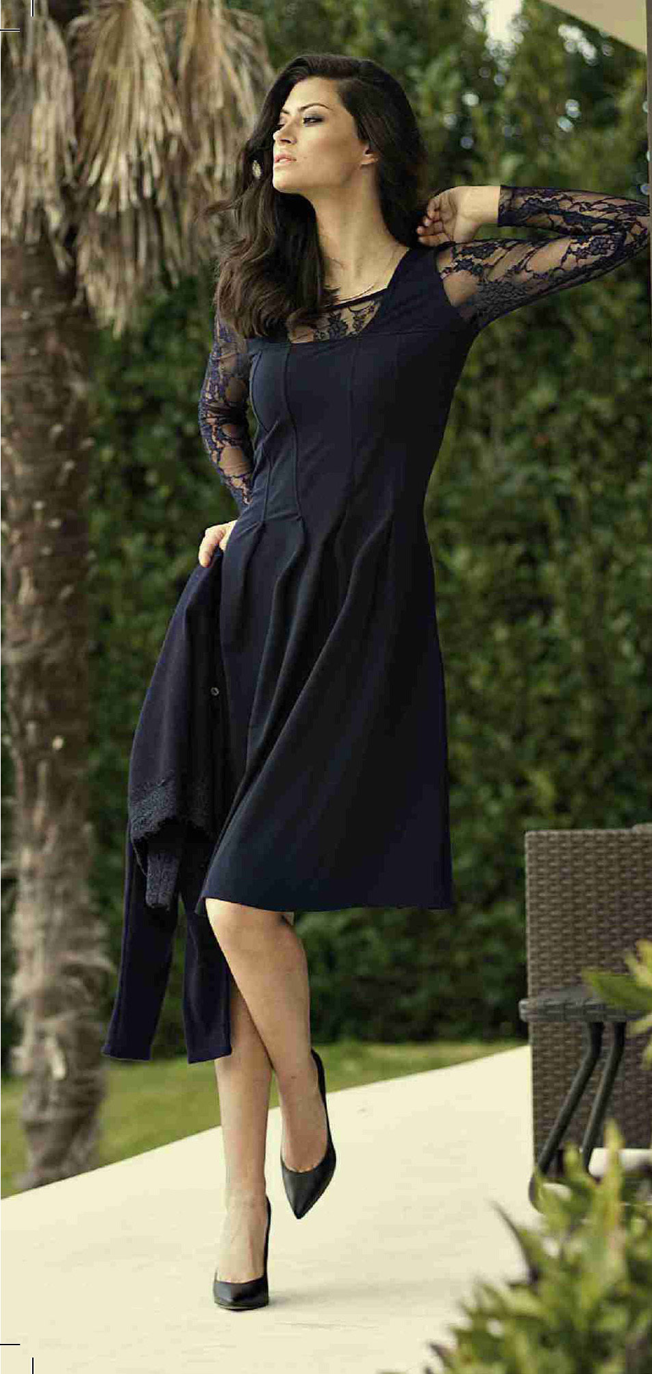 Maloka: Blue Violet Lace Embroidered Dress (Few Left!) MK_CAMELIA_N
