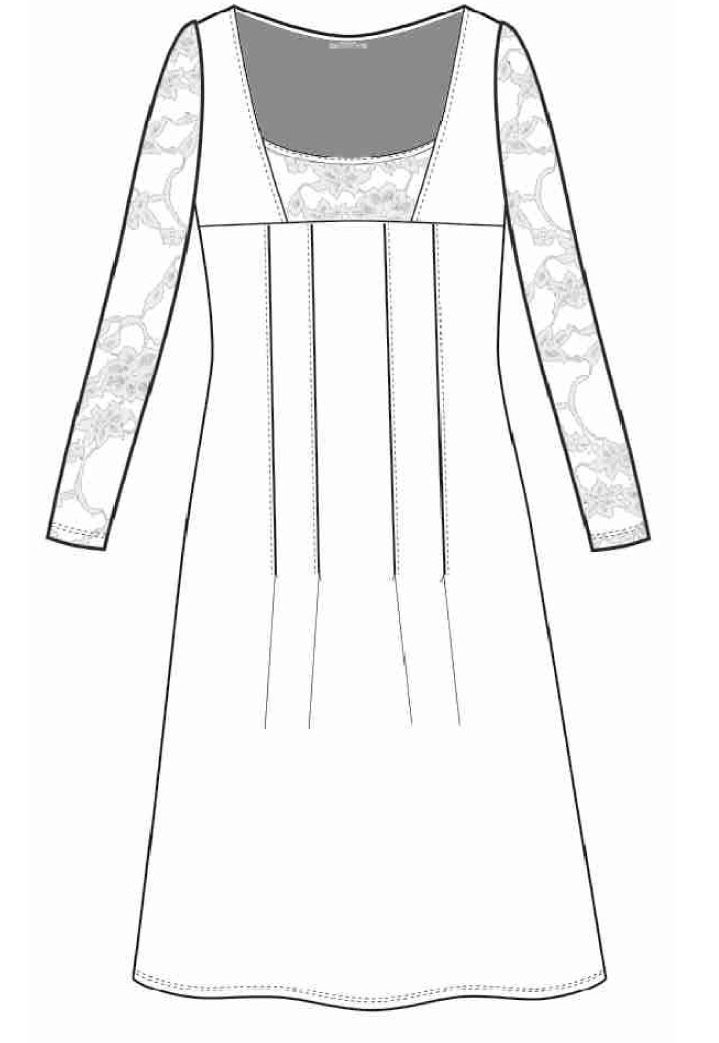 Maloka: Blue Violet Lace Embroidered Dress (Few Left!)