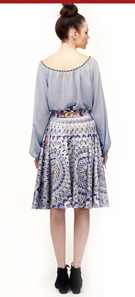 IPNG: Keyhole Tie Up Tunic Blouse (In Black & Wine, Ships Immed, 3 Left!)