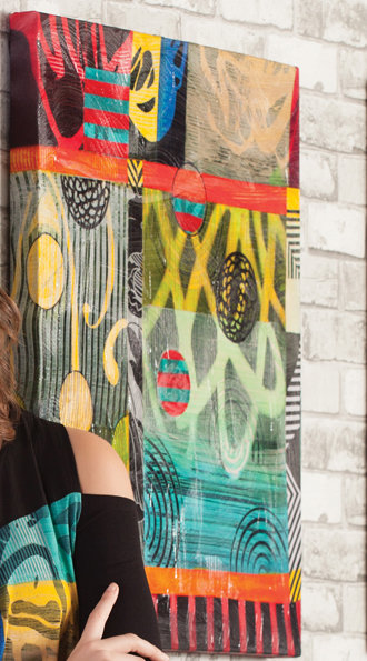 Simply Art Dolcezza: Celestial Bodies Abstract Cold Shoulder Tunic (1 Left!)