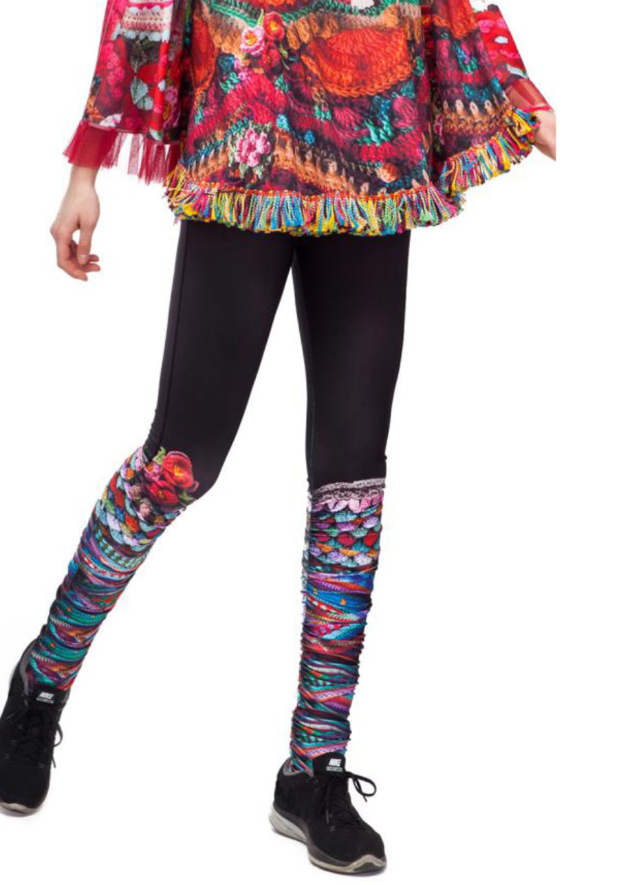 IPNG: Rose Wine Knit Illusion Legging
