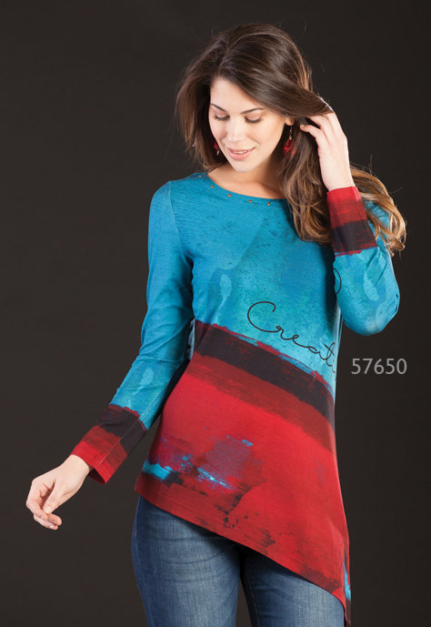 Simply Art Dolcezza: Colors of the Stars Asymmetrical Tunic SOLD OUT