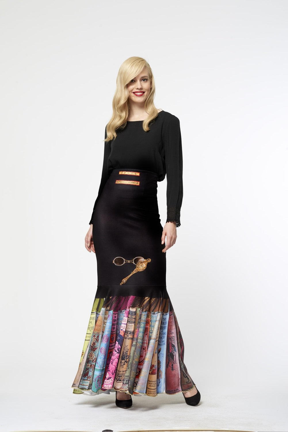 IPNG: Inverted Champagne Flute Pleated Book Skirt SOLD OUT