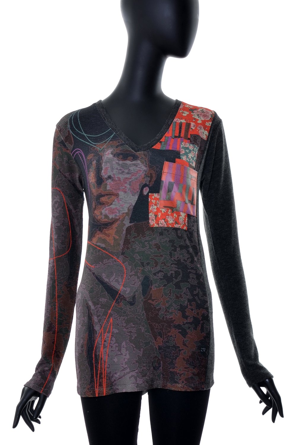 Volt Design: Do You Know Me Liquid Leather Sweater Tunic SOLD OUT