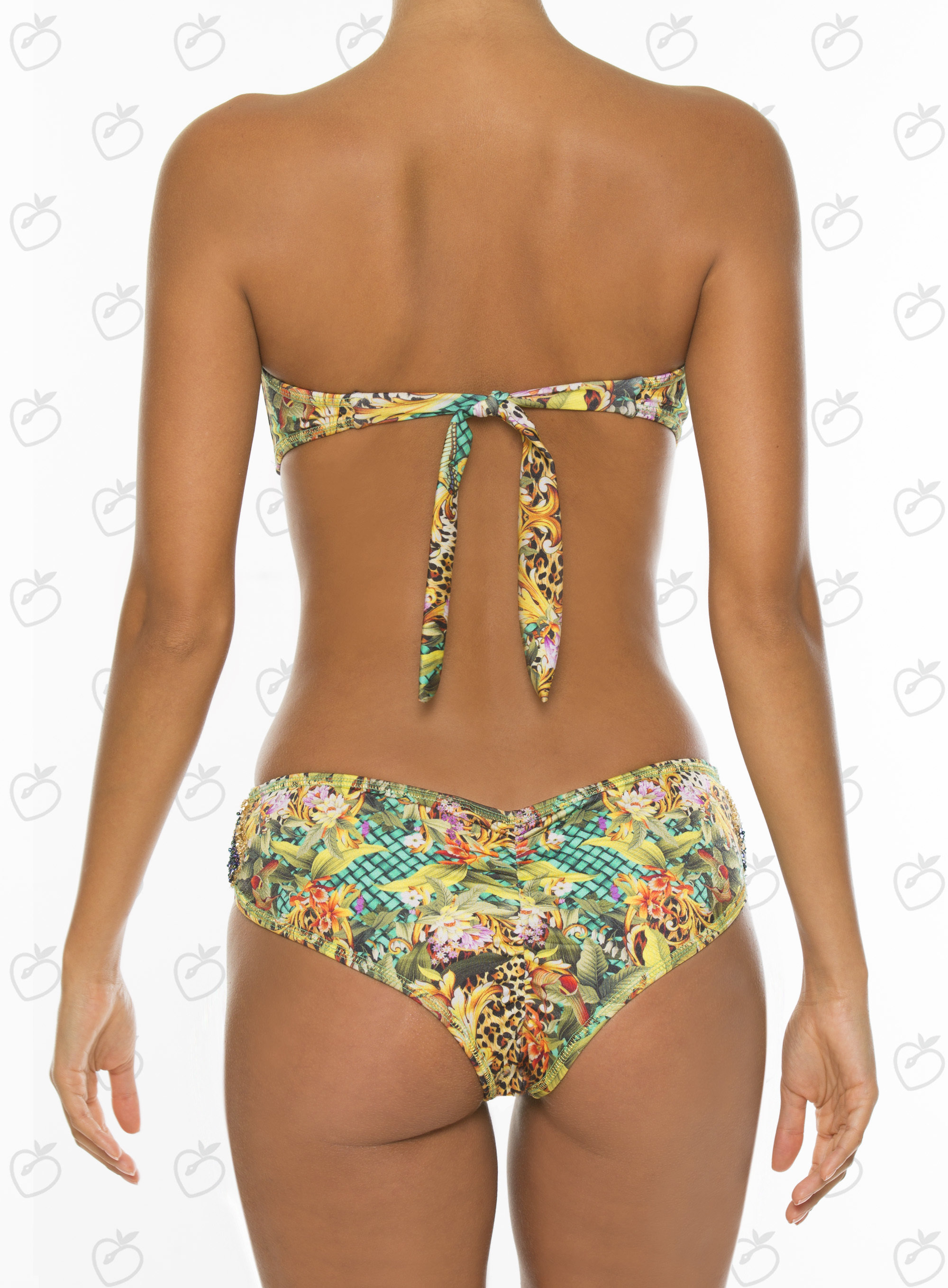 Paradizia Swimwear: Emerald Crystals Jaguar Cutout Monokini (1 Left!)