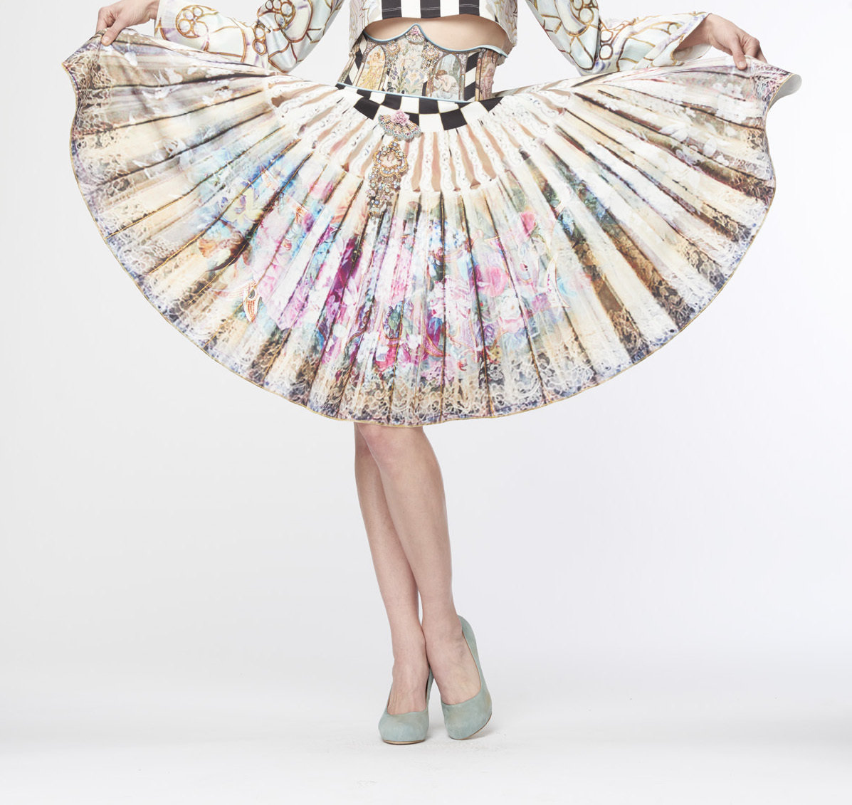 IPNG: Enchantress Color Block Fan Skirt SOLD OUT