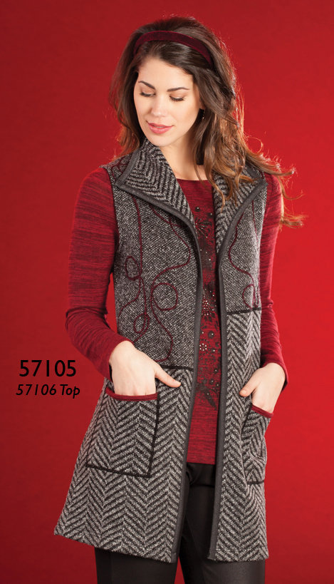 Dolcezza: Rosette Cupcake Jacquard Long Vest SOLD OUT