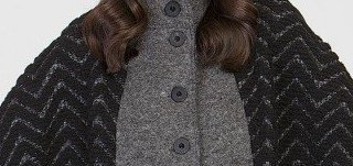 Maloka: Jacquard Wool Buttoned Down Shawl Vest (Non Itchy: Boiled Wool, Few Left & More Colors!)