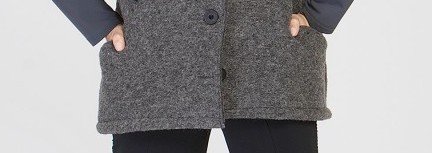 Maloka: Jacquard Wool Buttoned Down Shawl Vest (Non Itchy: Boiled Wool, Few Left & More Colors!)